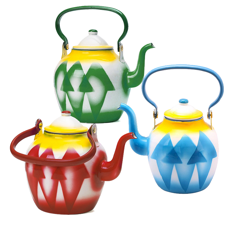 Garnet Enamel Tea Pot - Big5 Cookware Factory Shop