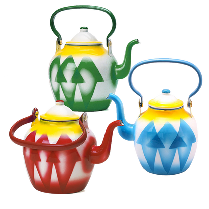 Garnet Enamel Tea Pot - Big5 Cookware Factory Shop