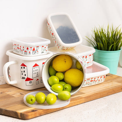 Imported - Agate Premier Quality Enamel Shallow Square Storage Box - Big5 Cookware Factory Shop