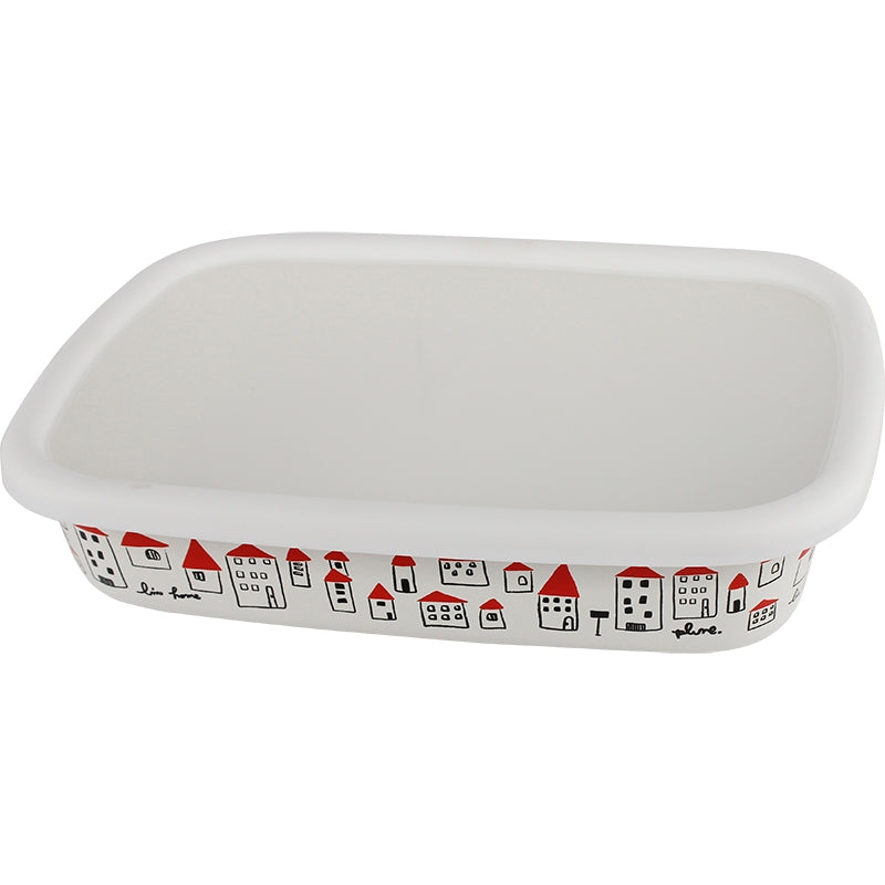 Imported - Agate Premier Quality Enamel Shallow Square Storage Box - Big5 Cookware Factory Shop