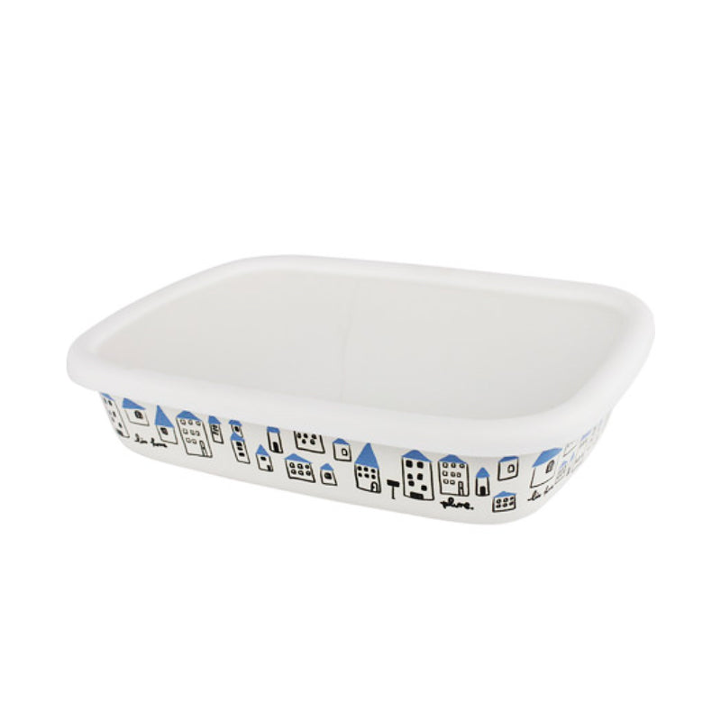 Imported - Agate Premier Quality Enamel Shallow Square Storage Box - Big5 Cookware Factory Shop