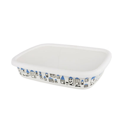Imported - Agate Premier Quality Enamel Shallow Square Storage Box - Big5 Cookware Factory Shop