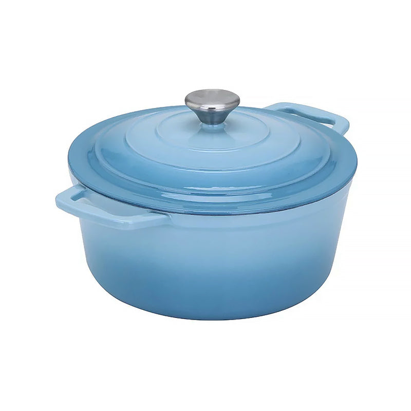 La Cocina Cast Iron Round Casserole 25cm 4.7L (one pot only) - Big5 Cookware Factory Shop