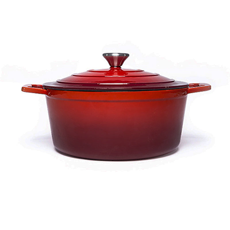 La Cocina Cast Iron Round Casserole 25cm 4.7L (one pot only) - Big5 Cookware Factory Shop