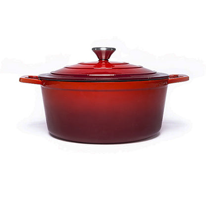 La Cocina Cast Iron Round Casserole 25cm 4.7L (one pot only) - Big5 Cookware Factory Shop
