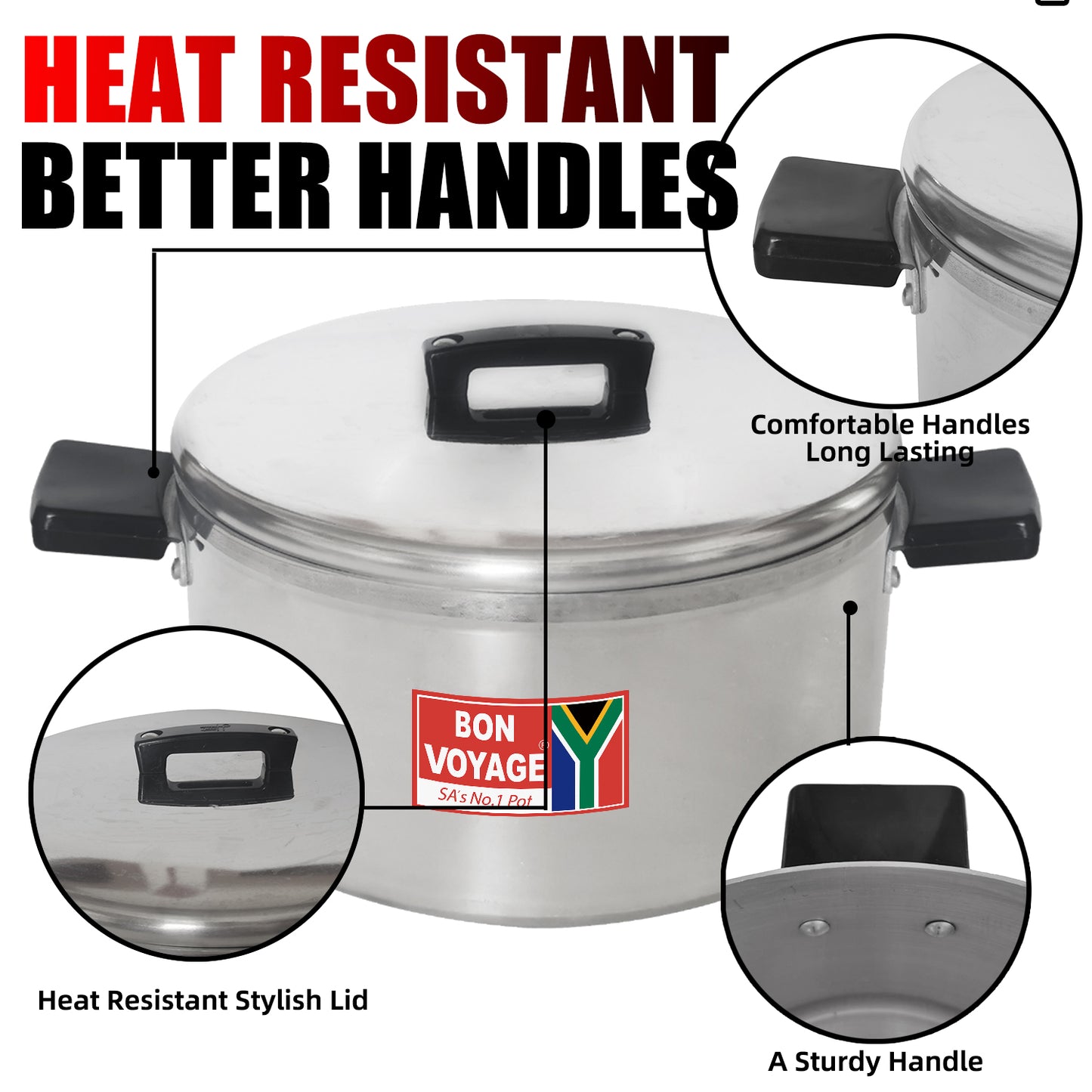 Bon Voyage 10PC Pots Set with Bakelite Handles - Big5 Cookware Factory Shop