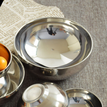 Stainless Steel  Double Walled Insulated 18cm Bowl - Perfect bowls for serving hot soup! - Big5 Cookware Factory Shop