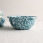 Marble Splatter Green Enamel Dinner Set Mug Plate Spoon Bowl Camping Set - Big5 Cookware Factory Shop
