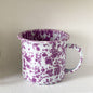 Marble Splatter Purple Enamel Dinner Set Mug Plate Spoon Bowl Camping Set - Big5 Cookware Factory Shop