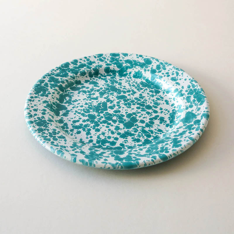 Marble Splatter Green Enamel Dinner Set Mug Plate Spoon Bowl Camping Set - Big5 Cookware Factory Shop