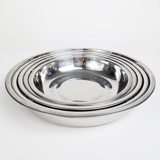 Stainless Steel Rice Plate Deep Plate - Big5 Cookware Factory Shop