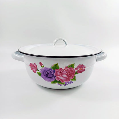 New World Enamel Vegetable Dish Plain/Decorated Beer Bread Dish - Big5 Cookware Factory Shop