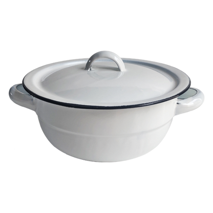 New World Enamel Vegetable Dish Plain/Decorated - Big5 Cookware Factory Shop