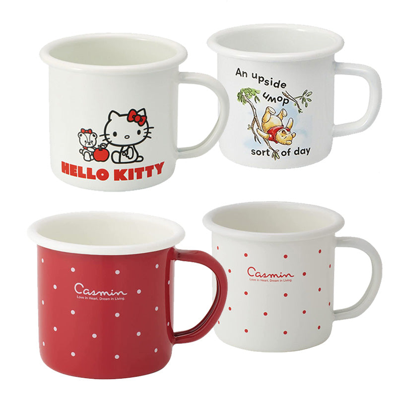 Winnie/HelloKitty/Casmin Premier Quality Enamel Mug 8cm 380ml - Big5 Cookware Factory Shop