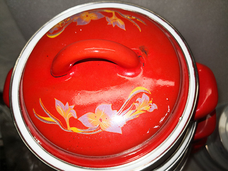 Defects Stock Clearance - Heavy Gauge Enamel 12PC Pots Set - Big5 Cookware Factory Shop