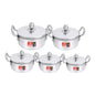 Sapphire 10PC Aluminium Casseroles With Solid Handles - Big5 Cookware Factory Shop