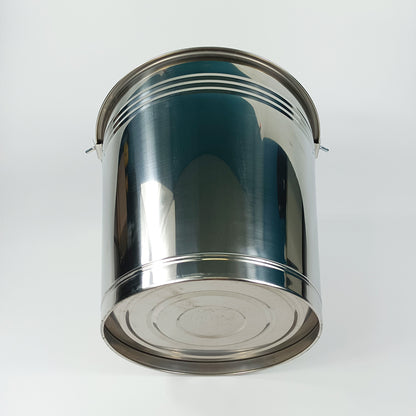 Stainless Steel Utility Bucket, Pail, 16L with Carry Handle - Big5 Cookware Factory Shop
