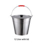 Stainless Steel Utility Bucket, Pail with Carry Handle - Big5 Cookware Factory Shop