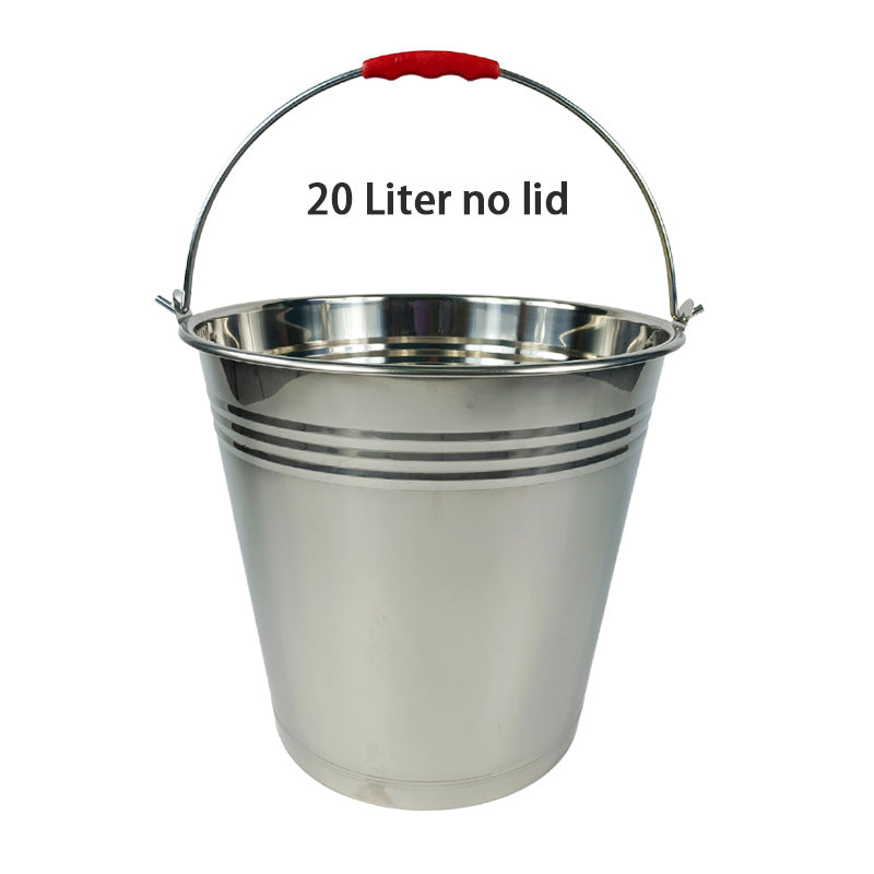 Stainless Steel Utility Bucket, Pail with Carry Handle - Big5 Cookware Factory Shop