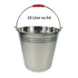 Stainless Steel Utility Bucket, Pail with Carry Handle - Big5 Cookware Factory Shop