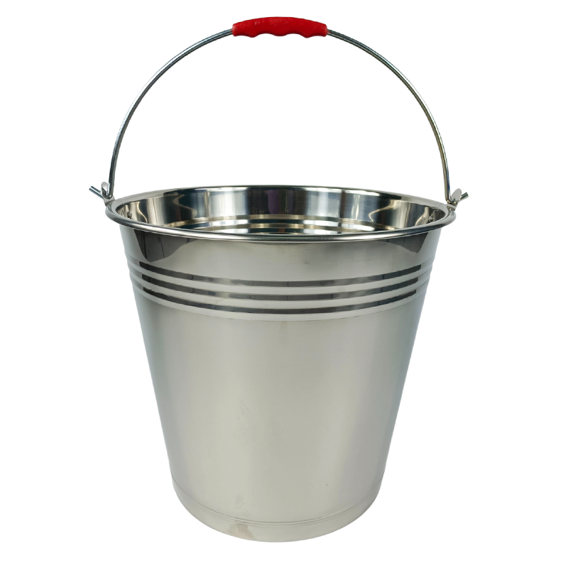 Stainless Steel Utility Bucket, Pail, 16L with Carry Handle - Big5 Cookware Factory Shop